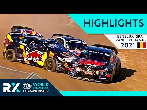 世界ラリークロス 第7戦南ベルギー（スパ・フランコルシャン）2021年 RXクラスの予選ハイライト動画