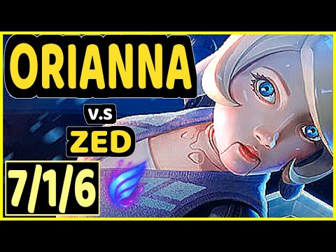 NISQY (ORIANNA) vs ZED - 7/1/6 KDA MID GAMEPLAY - EUW Ranked DIAMOND
