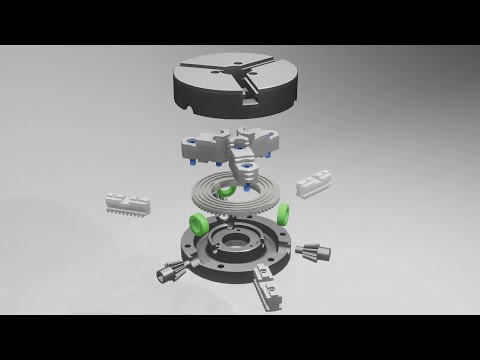 3 Jaw Chuck Mechanism working explained