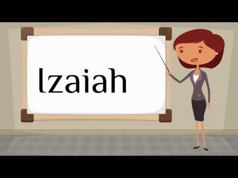 How do you say 'Izaiah' in Spanish?
