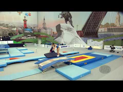 RODRIGUEZ Melania (ESP) - 2018 Trampoline Worlds, St. Petersburg (RUS) - Qualif Double Mini R1