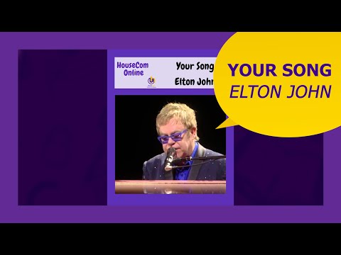 Inglês com música - Your song! Elton John 🎵