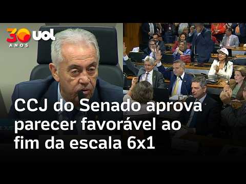 CCJ do Senado aprova parecer favorável ao fim da escala 6×1; veja anúncio