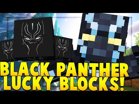 EVIL BOSS BLACK PANTHER SUPER HERO LUCKY BLOCK MOD CHALLENGE | Minecraft - Lucky Block Mod