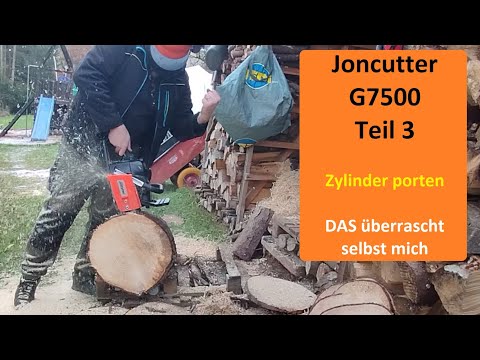 Joncutter G7500 Teil 3 - Zylinder porten beim Komatsu Zenoah G6200 Klon - das Ergebnis überrascht