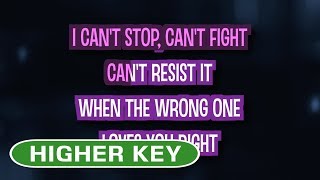 When the Wrong One Loves You Right (Karaoke Higher Key) - Celine Dion