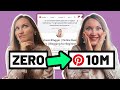 How to Grow on Pinterest from SCRATCH in 2024 📈 (I get 10 MILLION Views!)