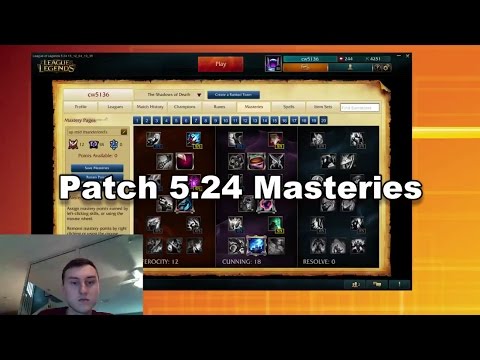 Patch 5.24 Masteries