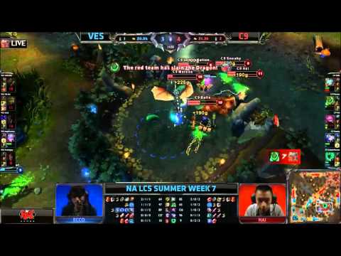 VES vs C9 - Huge Ulti Combo by Cloud 9 I NA LCS Summer Week 7