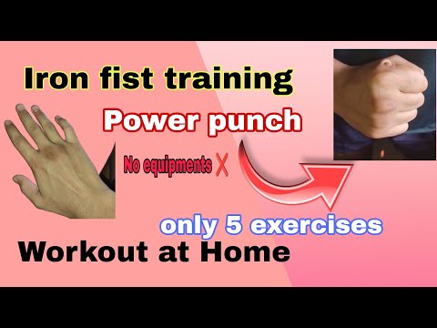 Iron fist training at Home - Day 1 / Turn normal fist to iron fist #workout #ironfist