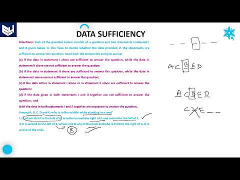 Data sufficiency | Arranged in single row | Part 8 | Bharath Kumar