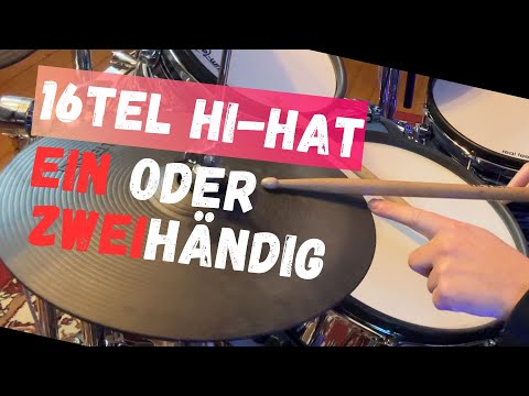 Drum set 16th note hi-hat patterns – How to play them correctly