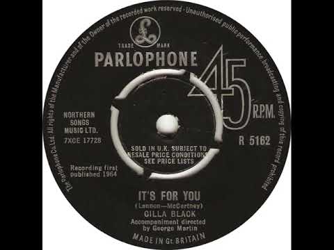 UK New Entry 1964 (166) Cilla Black - It's For You