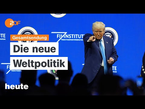 heute 19:00 Uhr vom 20.02.2025 Trump zu Ukraine, Hamas-Geisel, schmelzende Gletscher