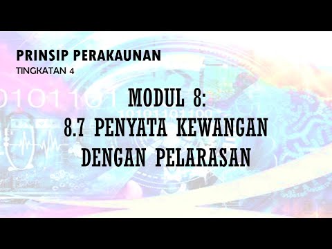 PA TING 4: MODUL 8 PENYATA KEWANGAN MILIKAN TUNGGAL DENGAN PELARASAN