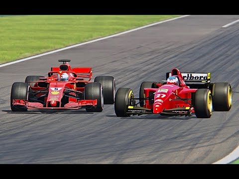 Ferrari F1 2018 vs Ferrari F1 1995 - Monza