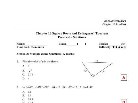 G8 Chapter 10 Pyth. theorem and square roots (Concept teaching)