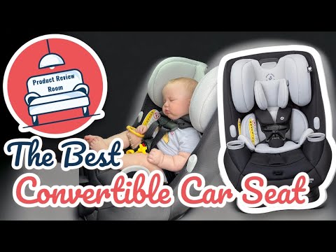 Maxi-Cosi Pria All-in-One Convertible Car Seat, Infant to Toddler Car Seat, Easy-Install Harness, Machine-Washable Cover, 5-100 lbs, SeaDrift video review thumbnail