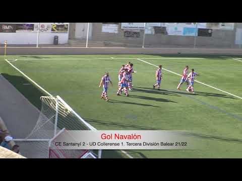 Gol Navalón. CE Santanyí 2 - UD Collerense 1. Tercera División Balear 21/22