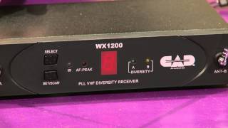 Video thumbnail for CAD Audio StagePass WX1200 Wireless Handheld Microphone System Overview | Full Compass by Full Compass