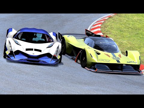 Devel Sixteen vs Aston Martin Valkyrie AMR Pro - Nordschleife