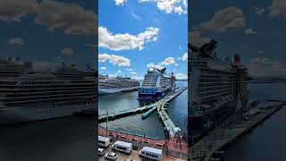 Cruise ships arriving in San Juan, Puerto Rico