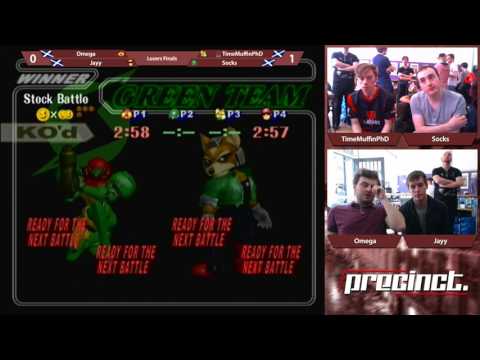 Precinct July - TimeMuffinPhD + Socks Vs. Omega + Jayy Melee Doubles Losers Finals