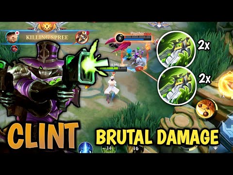 Clint 2x Build BOD Super Damage - Build Clint Top 1 Global ~ MLBB