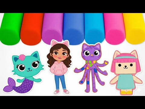 😻 Create Adorable Clay Dollhouse Friends 🏠 Fun Color Craft for Kids & Toddlers