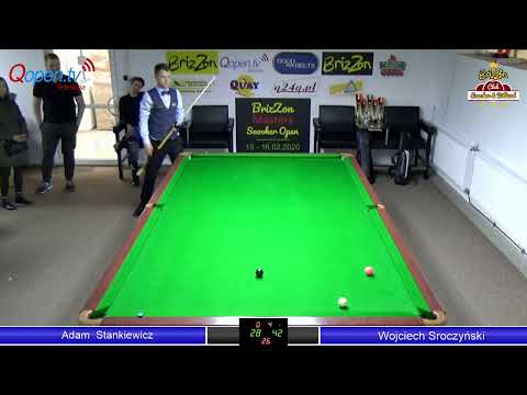 BrizZon Snooker Masters 15-16.02.2020r. - Adam Stankiewicz vs Wojciech Sroczyński
