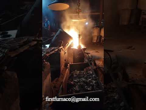 How fast is the melting speed of the 1T induction melting furnace?