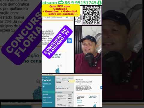 População e densidade demográfica de Floriano  dados atualizados para seu concurso!