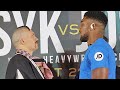 OLEKSANDR USYK VS ANTHONY JOSHUA 2 FACE OFF AT FINAL PRESS CONFERENCE DAYS AWAY FROM REMATCH