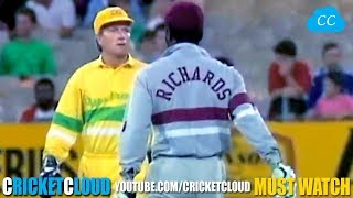 SIR VIV RICHARDS ON FIRE !! Most Aggressive inning !! video