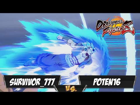 Survivor_777(Base Goku/Kid Buu/UI Goku) Fights Poten16(SSGSS Vegito/SSGSS Gogeta/UI Goku)[DBFZ PS4]