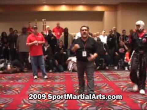 Jason Bourelly v Jamal Albini - Men's team sparring - 2009 Amerikick International