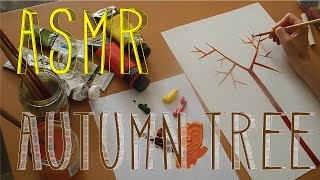 ASMR Autumn Tree | Quiet Whispers | LITTLE WATERMELON