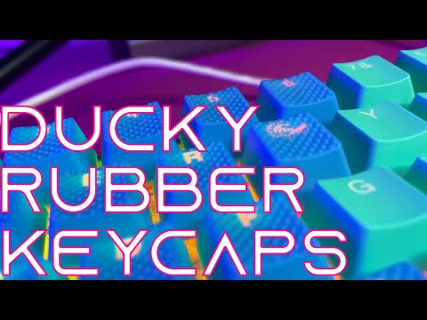 Ducky Rubber Keycaps on Mecha Mini! Unboxing + First Impressions: Ducky or Tai Hao?