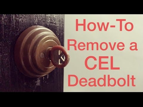 Remove a CEL/Arrow Deadbolt!