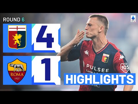 Resumen de Genoa vs Roma Matchday 6