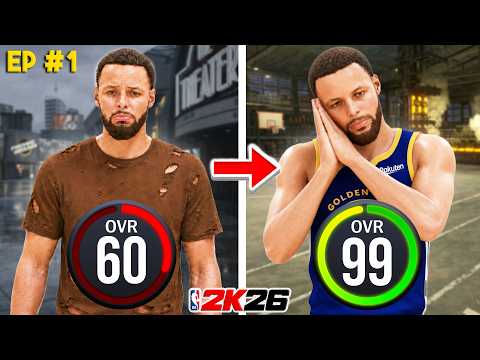 STEPH CURRY BUILD 60 OVR to 99 OVR in NBA 2K26 No Money Spent | Ep. 1