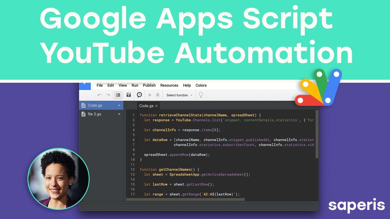 Google Apps Script for Beginners Youtube Automation