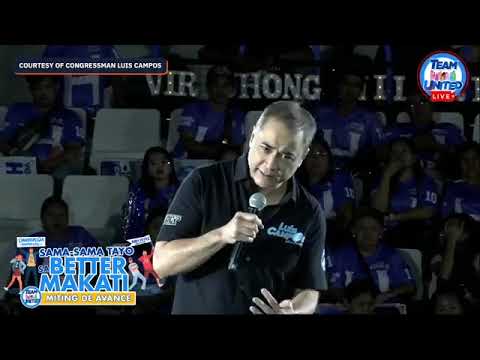 Makati mayoral candidate Luis Campos vows to improve the city