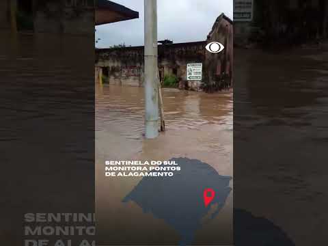 Sentinela do Sul monitora pontos de alagamento devido ao ciclone extratropical