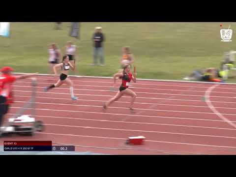 Girls U15 4 x 200m Timed Final 2 - 2019 SUBWAY State Relay Championships // LAVicTV