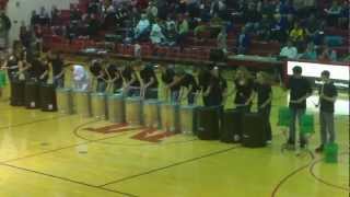 Marion High School Winter Trash Can Band 01/15/13
