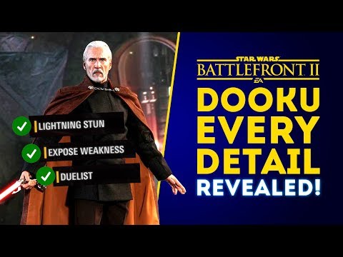 Count Dooku EVERY DETAIL OFFICIALLY REVEALED! Abilities & Force Powers! - Star Wars Battlefront 2