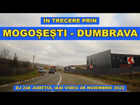 Drumul MOGOSESTI - DUMBRAVA judetul IASI video 4K noie 2022