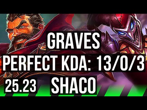 GRAVES vs SHACO (JGL) | 13/0/3 | EUW Master | 25.23