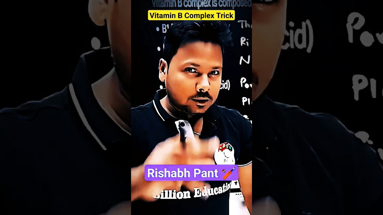 ⚡ Tricks to Remember All Vitamins B12 Names 🔥 Mnemonics for Biomolecules Chemistry 🧪 NEET JEE BIO